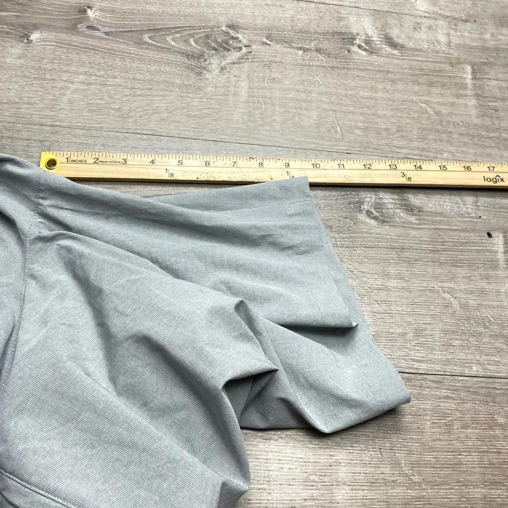 Banana Republic Shorts Comfort Flat Front Mens‎ 30 Gray Stretch Wicking New